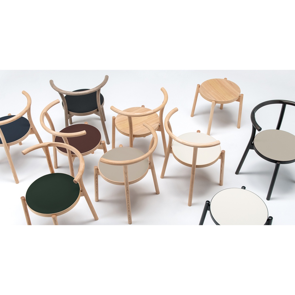 Kotan Stool (Upholstered Seat) - 12