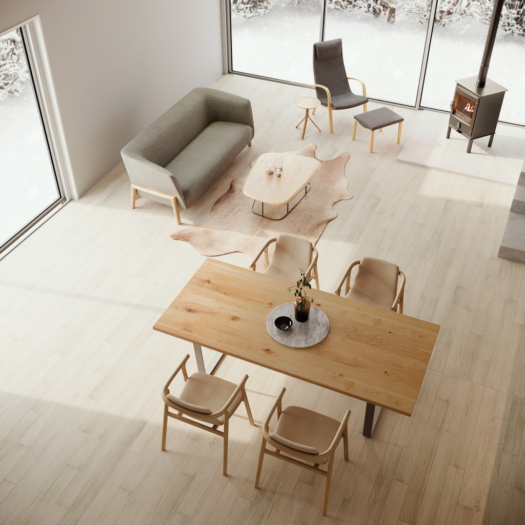 Sled Solid Wood Table - 7
