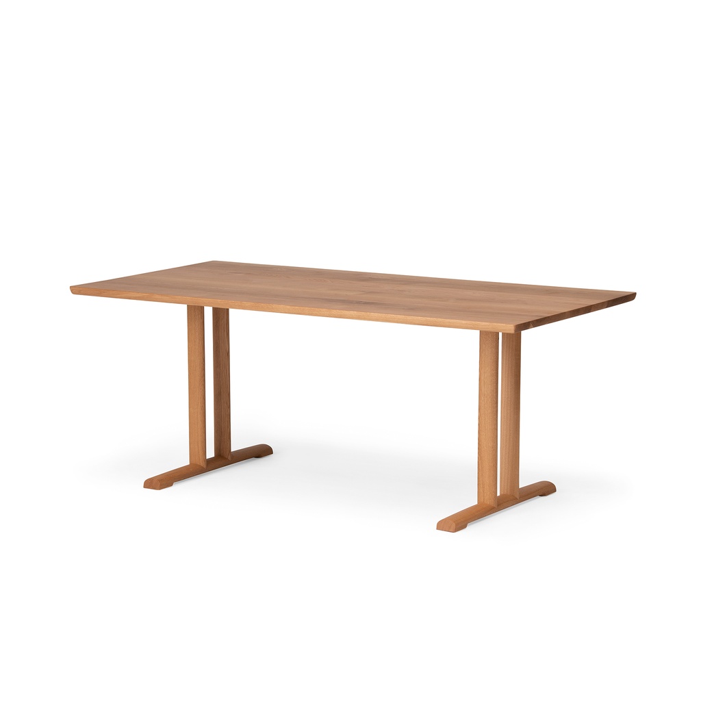 [BNR-15079] TL Solid Wood Table (W:1400mm D:700mm H:680mm/710mm/740mm H1:650mm/680mm/710mm, Japanese Ash)